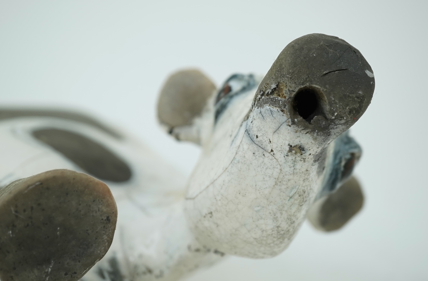 Lawson E Rudge (b. 1936): A raku fired pottery cow